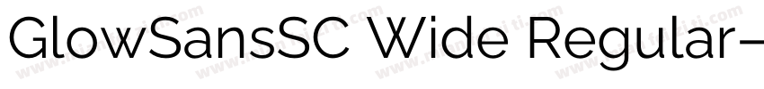 GlowSansSC Wide Regular字体转换